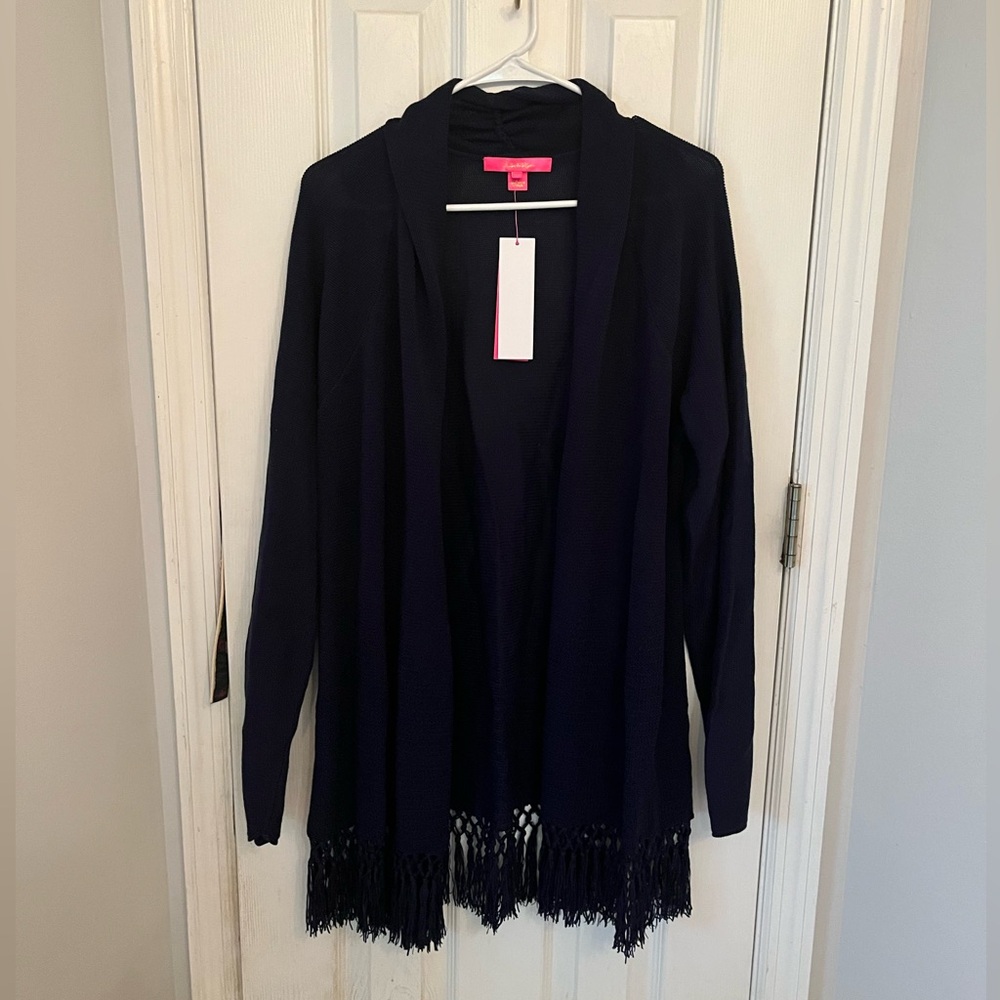 NWT Lilly Pulitzer Tatum Cardigan in True Navy, Women’s XL